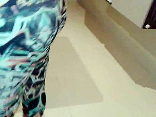 She Got New Lycra Pants and Body, Showing Off While Groped During Try-On