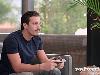 Isabella Angelina Slams Hard in Office Workout