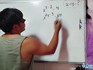 Feeling wild with my Asian nerd in bedroom