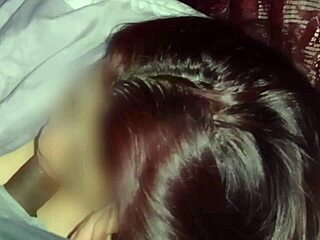 Hey, sucking my neighbor’s tasty cock during movie night!