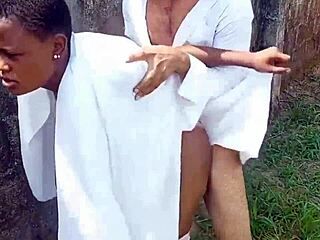 Horny village couple with big cocks.