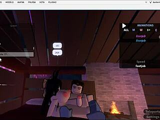 Cute Milf Gives Footjob To Papi