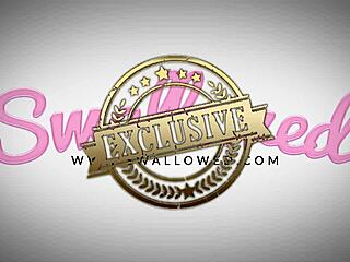 Lily labeau and allie haze slobber on cocks and lick asses hard!