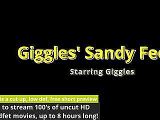 giggles shows off feet in sexy heels for fetish fans