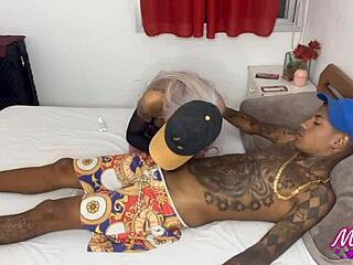 Slim Tattooed Whore Loves Hard Anal and Creampie Action