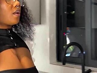 Ebony Maid Caught Riding Boss with Tight Ass Fingered