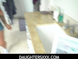 sexy april olsen plays game with step daddy