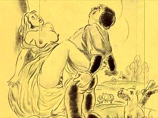 Vintage erotic art tells a captivating story of sensual antique charm