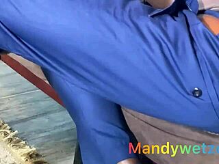 slim ebony copper strips in lingerie for hot licking