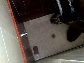 Spying on the shower in the bathroom toilet bath area