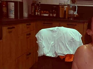 He Pounds Me Hard On The Kitchen Counter In Doggystyle With Cum In Mouth