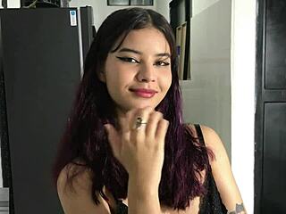 i love how my skinny latina stepsister does footjob and sucks cock perfectly in homemade deepthroat creampie