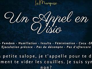 French Femdom Hints At Guiding Your Jerk-Off Session In Video Call