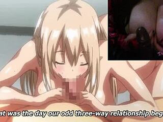 Two coworkers invite each other to a man's home for anal creampie fun