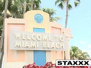 Busty latina redhead hints at craving massive interracial cock