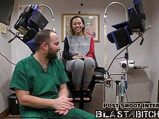 kalani luana's latex ass gets cum-blasted backstage in pov, moaning loudly