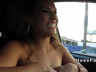 i feel so excited watching three amateurs drive with bare boobs and huge cocks