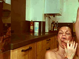 He Pounds Me Hard On The Kitchen Counter In Doggystyle With Cum In Mouth