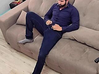 So, you come home from work and start jerking that big cock off right away?