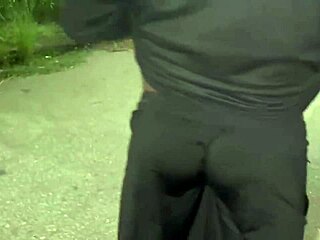 Wife Fucks Friend In Front Of Cuckold! Public Flashing Leads To Intense Rubbing Session!