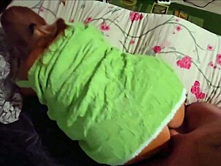 Stepmom Relieves Stepson's Cock from Cum in POV.