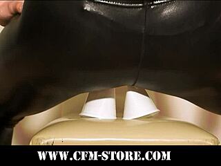 Intriguing bdsm trailer with slave humiliation and femdom face sitting domination.