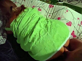 Stepmom Relieves Stepson's Cock from Cum in POV.