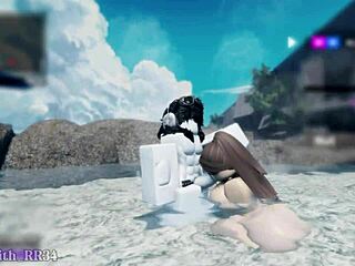 In The Outdoor Hot Spring With An Asian Baddie Sex With A Follower 9 Session