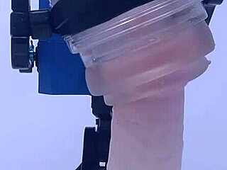 Rubjoy Uses Fleshlights On Stunt Cock With Vibrating Tongue For Detailed Masturbation