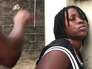 Booty Barbie Fucks Big Black Cock Outdoors