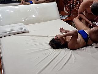 First time in porn for slut Mimi Pimentinha, giving ass and getting cum! 😜