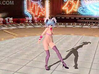 Hatsune Miku appears in Brain Revolution Girl Project Diva with a full nude mod. She wears the bunny costume completely exposed.