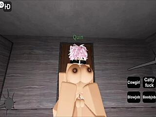 Roblox character engages in intimate moment with cute girl