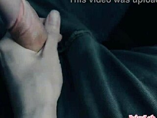 stepsis jerked my cock while i'm driving! what a dripping homemade surprise