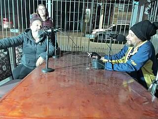 so ma santos oficial and binho ted are inviting rafão otaku to give his ass to luana reis live on incancelaveis podrecast, it's all amateur action.