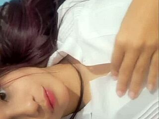 After a hot massage a BRUNETTE gets a GOOD FUCKING casero real with BIG ASS