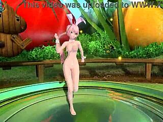 megurine luka in nude bunny costume