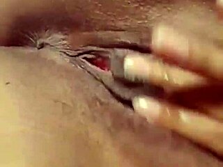 Cute homemade girl massages wet pussy with close-up fucking