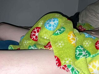 Canadian amateur masturbates in bedroom with big cock