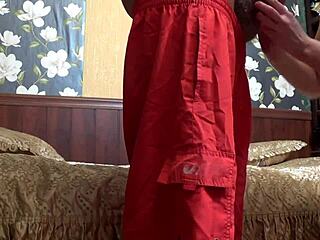 The old couple says, 'We've been married for years, let's fuck like on our wedding day.'