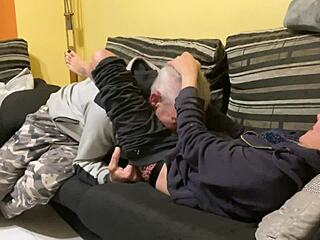 An amateur real couple enjoys passionate sex at home with petite blonde and wildspainman