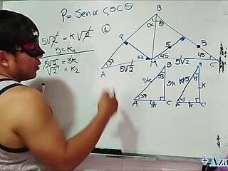 Asian Nerd Student Fucks Teacher in Bedroom