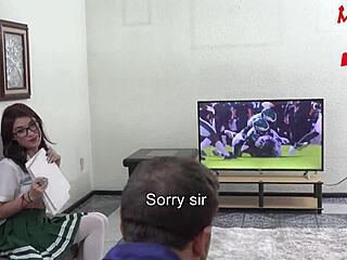 He Fucks His Friend Hard and Cums in Her Mouth and Tits