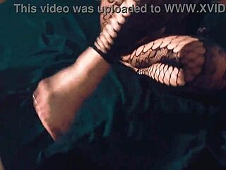 couple in lingerie and stockings from pov