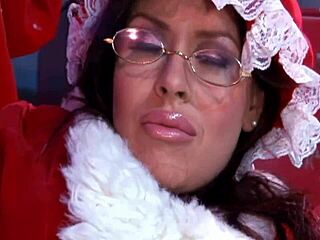 I watch Daphne Rosen's ass get pounded in fishnets and heels