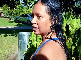 i'm a venezuelan slut fucking outdoors in medellin for my cuckold husband