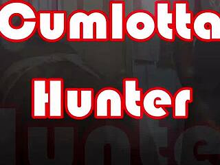 Cumlotta hunter dominates the glory hole slut with facial and blowjob.