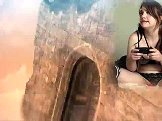 Sexy Bimbo Plays Bayonetta Episode 4 with Lovense Vibrator Connected