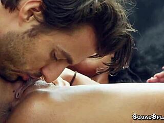 Ebony nia nacci gives deepthroat blowjob