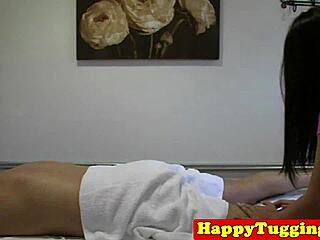 Hidden cam nuru massage with fat asian masseuse cock rubbing